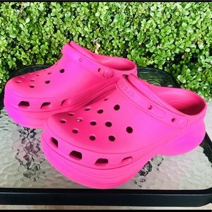 Pink Platform CROCS